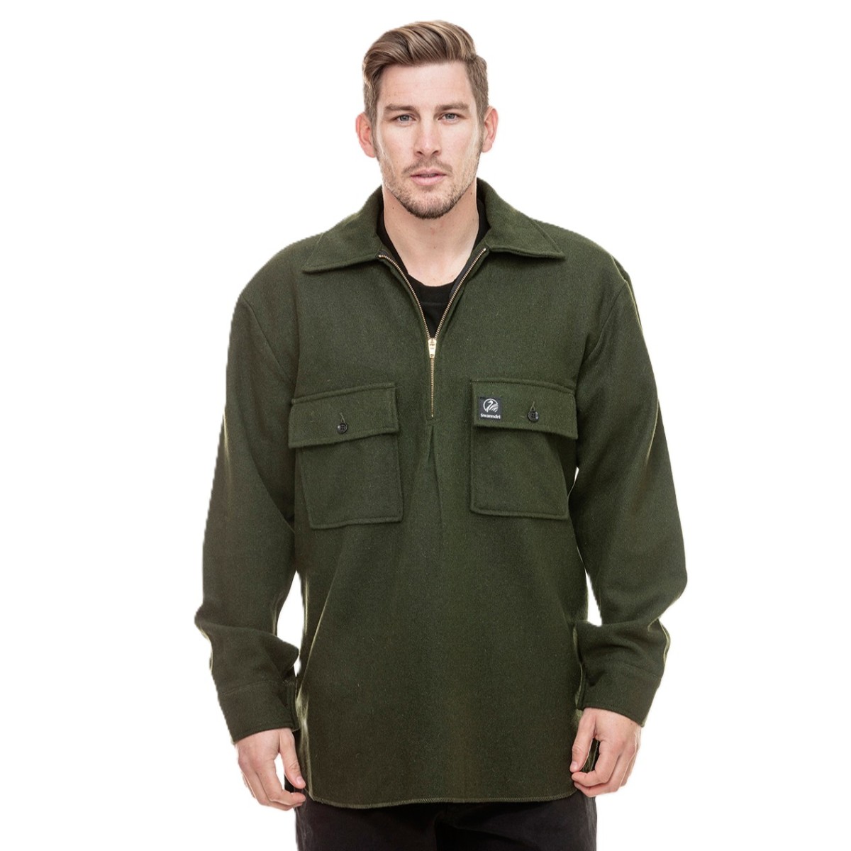 Swanndri Ranger Wool Bushshirt - Olive